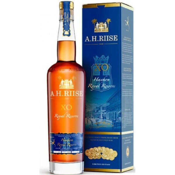 A.H.Riise X.O. Royal Reserve Kong Haakon 42% 0,7 l (karton)