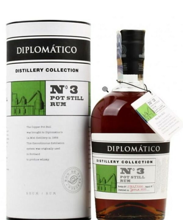 Diplomatico No. 3 Pot Still Rum Distillery Collection 0,7l 47% (tuba)