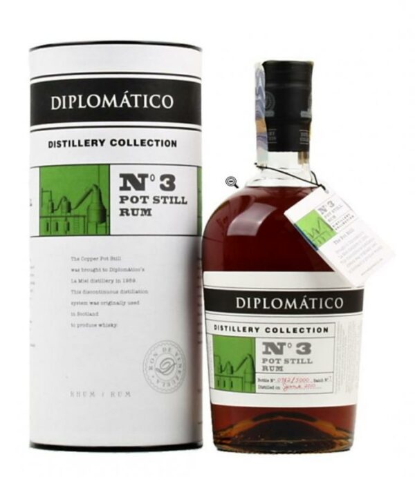 Diplomatico No. 3 Pot Still Rum Distillery Collection 0,7l 47% (tuba) - Image 2
