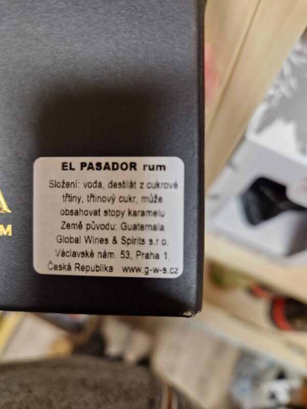El Pasador de Oro Gran Reserva 0,7l 40% (karton) - Image 2