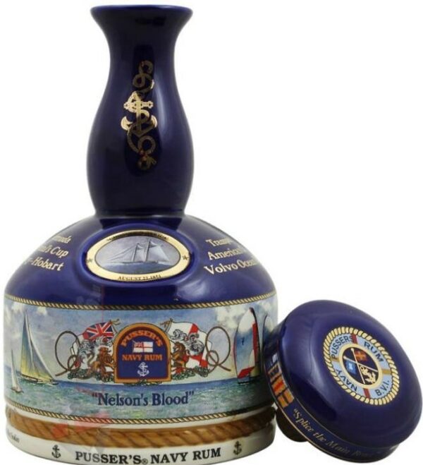 Pusser´s British Navy Nelsons Blood Yachting Decanter 15y 42% 1l (holá láhev)