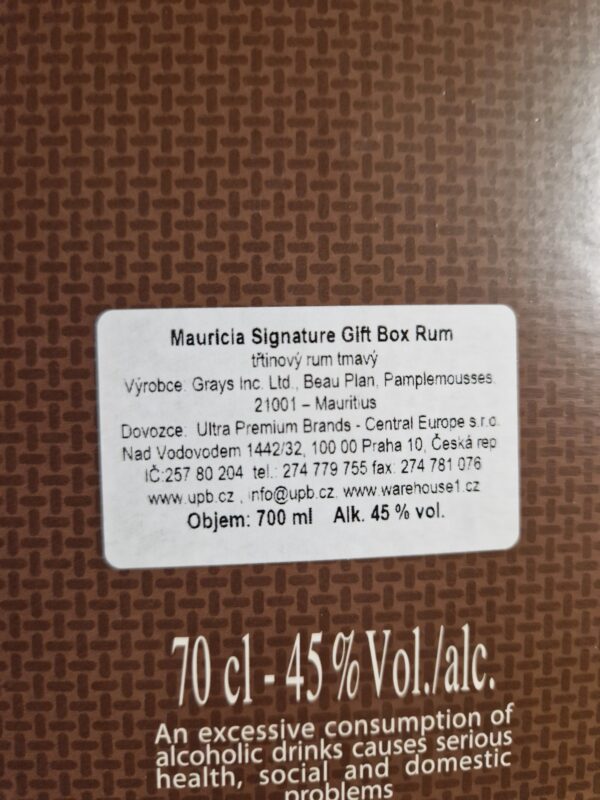 Mauricia Signature 0,7 l 45% (karton) - Image 2