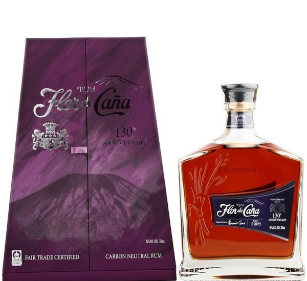 Flor de Cana 130 Anniversary 0.7L 45% (karton)