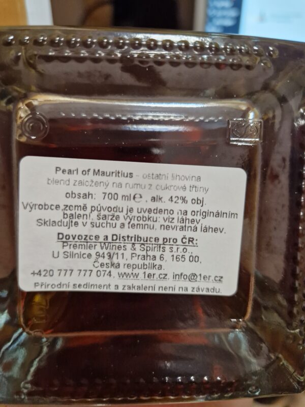 The Pearl Of Mauritius 0,7l 42% (holá láhev) - Image 2