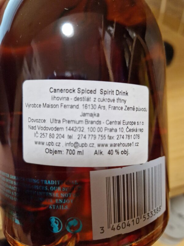 Canerock Spiced 40,0% 0,7 l (holá láhev) - Image 2