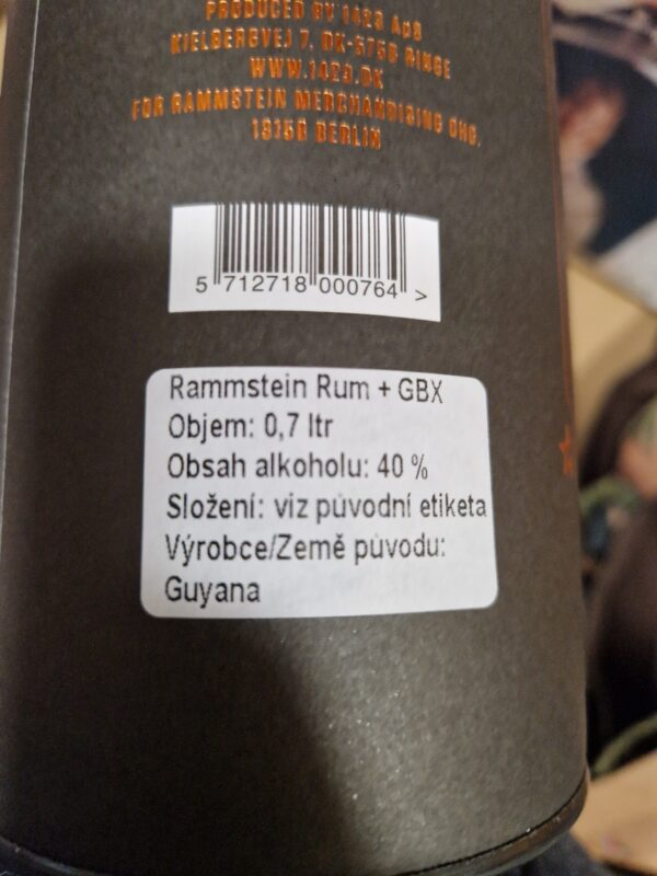 Rum Rammstein 12y 0,7l 40% (tuba) - Image 2