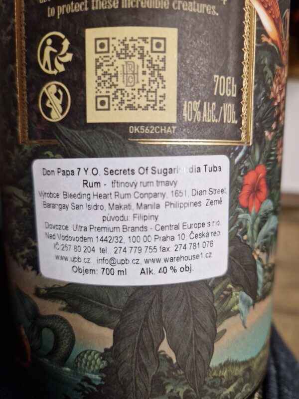 Don Papa 7 Y.O. Secrets of Sugarlandia 0,7 l 40% (tuba) - Image 2