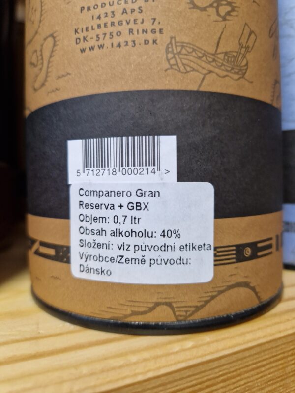 Compaňero Gran Reserva 15y 0,7l 40% (tuba) - Image 2