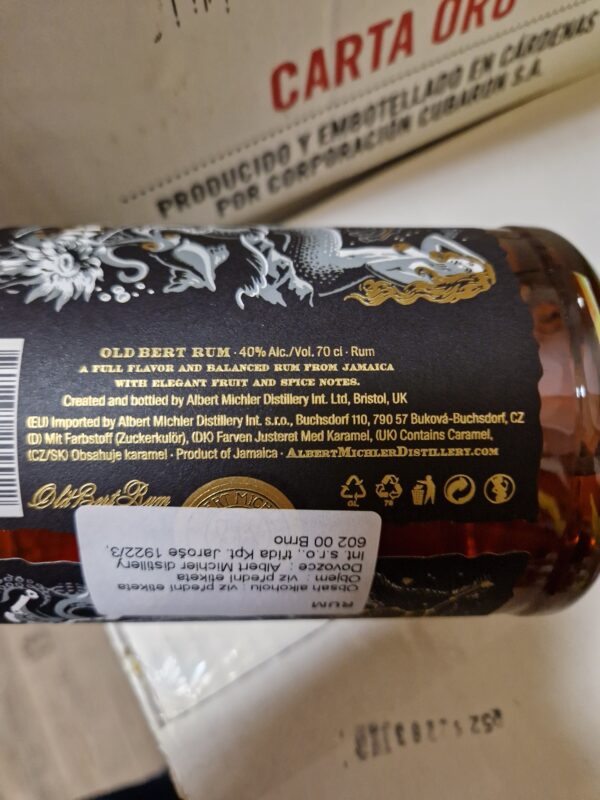 Old Bert Jamaica Rum 0,7l 40% (tuba) - Image 3
