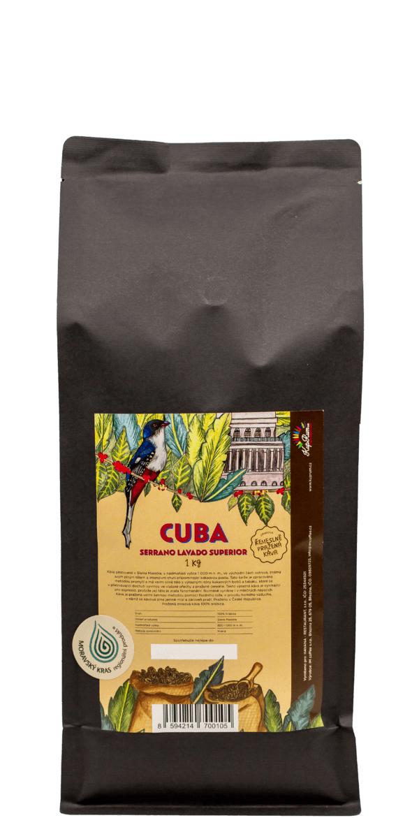 Zrnková káva CUBA – Serrano Lavado Superior 1 kg