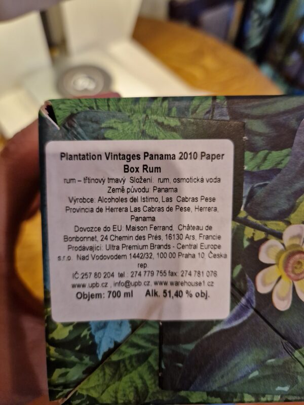 Plantation Vintages Panama 2010 0,7l 51,4% (karton) - Image 2