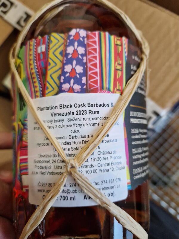 Plantation Black Cask 2023 Barbados & Venezuela 0,7 l 40% (holá láhev) - Image 2
