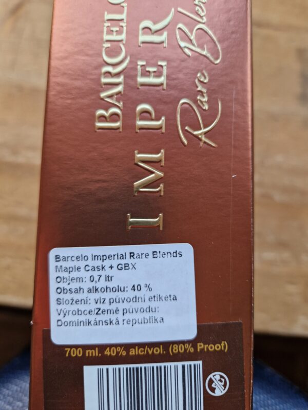 Barcelo Imperial Maple Cask 40% 0,7 l (karton) - Image 2