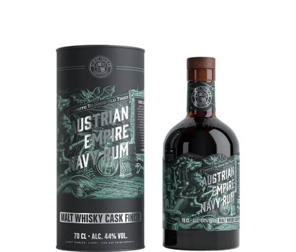 Austrian Empire Navy Rum Malt Whisky Cask Finish 0,7 l 44% (tuba)